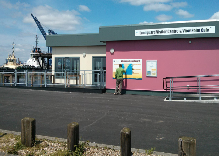 landguard visitor centre felixstowe port external signs